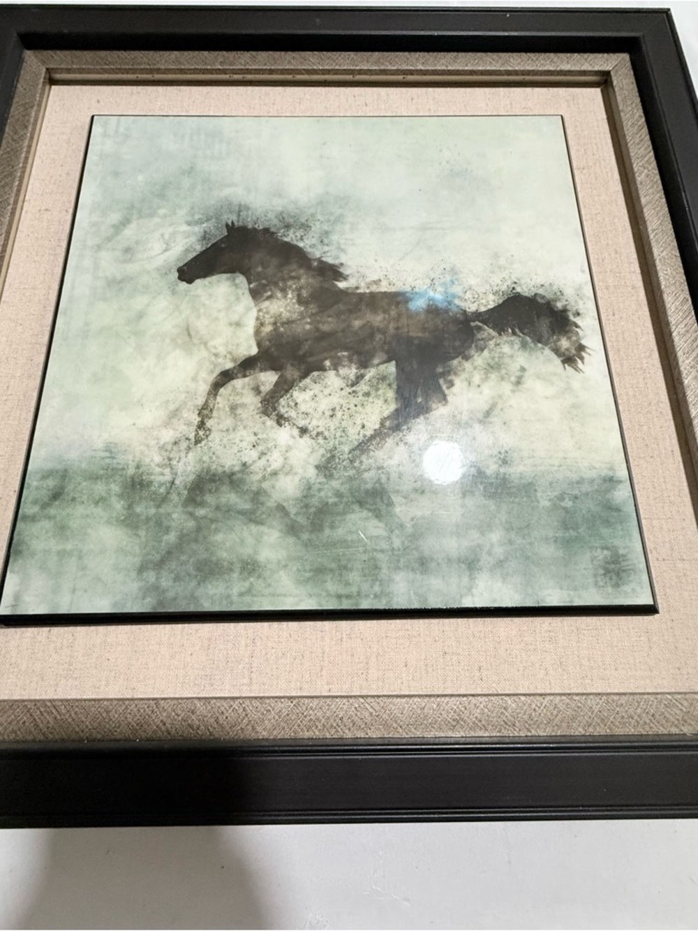 Set of 2 Framed Horse Silhouette Prints in Black Frames 17 1/2 x 17 1/2 x 1 - Picture 6 of 6